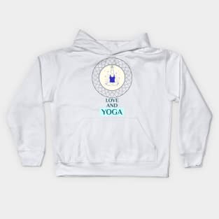 Love And Yoga Kids Hoodie